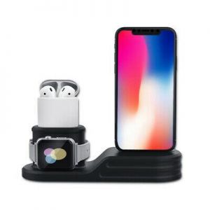  BonBon shop מוצרי אלקטרוניקה 3in1 Charging Stand For Apple Watch Charger Station Dock For Air Pods iPhone iWa